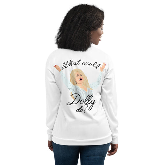 Dolly Parton "What Would Dolly Do?" Unisex Bomber Jacket